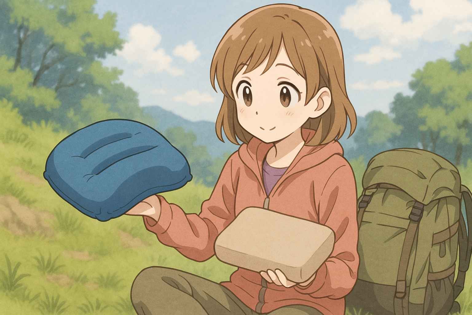 登山用スポンジ枕のイメージ